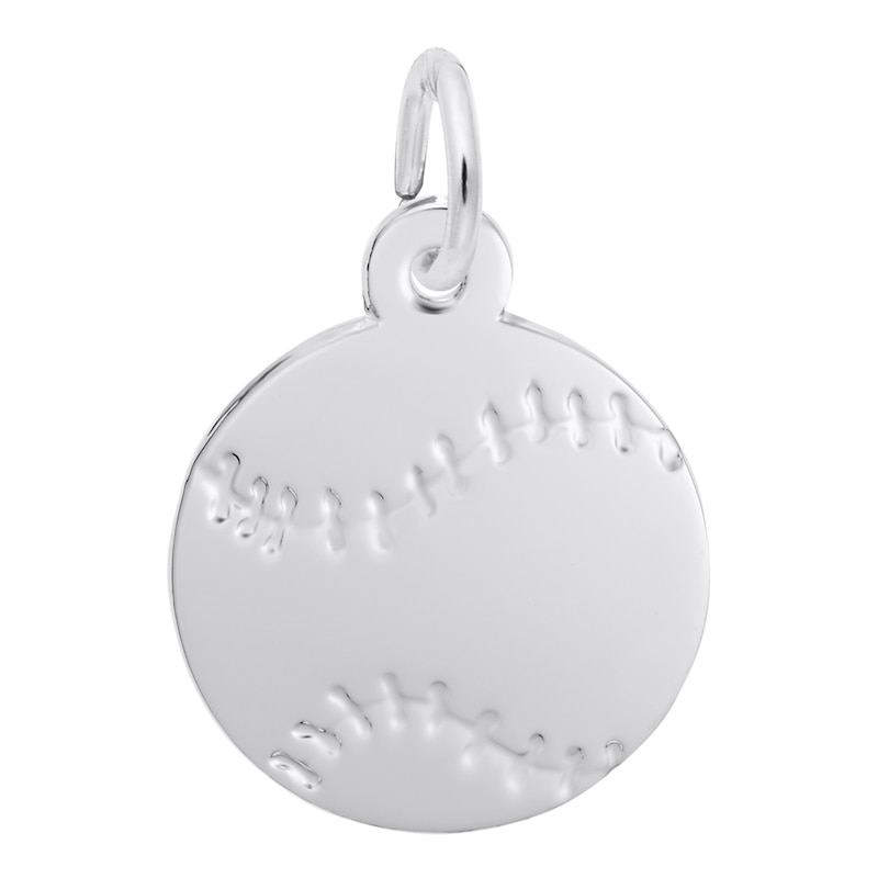 Main Image 1 of Rembrandt Charms® Baseball in Sterling Silver