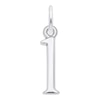 Thumbnail Image 1 of Rembrandt Charms® Number "1" in Sterling Silver