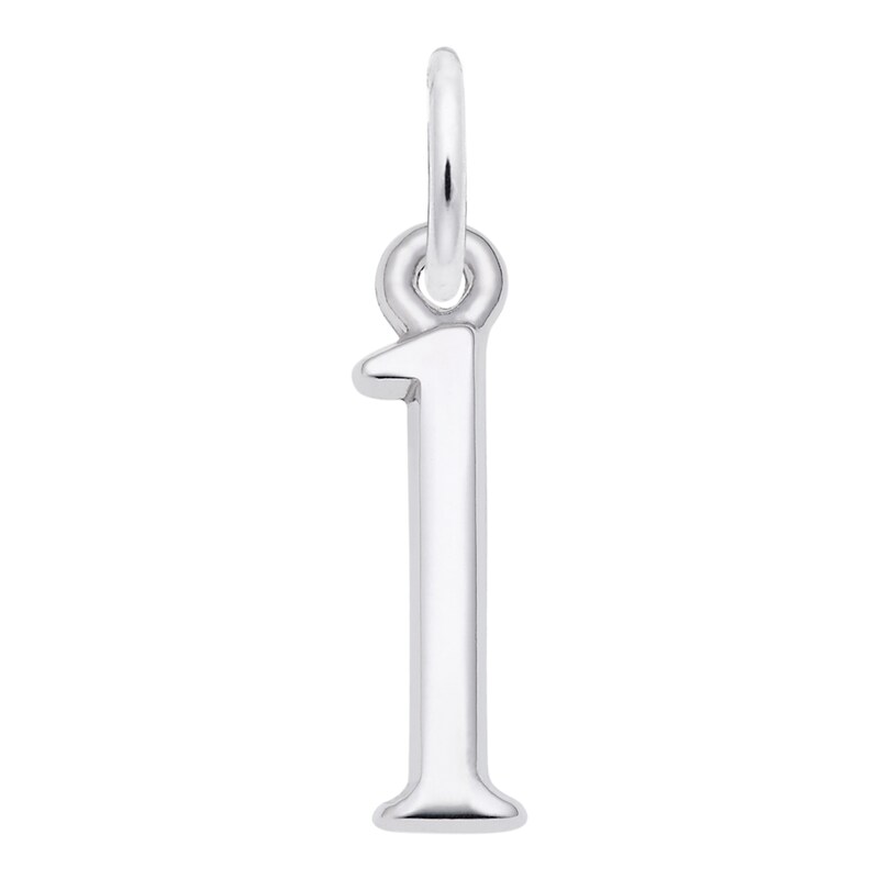 Main Image 1 of Rembrandt Charms® Number "1" in Sterling Silver