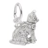 Thumbnail Image 1 of Rembrandt Charms® Sitting Cat in Sterling Silver