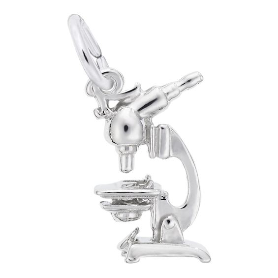 Rembrandt Charms® Microscope in Sterling Silver