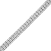 Thumbnail Image 1 of 1 CT. T.W. Diamond Collar Line Bracelet in Sterling Silver - 7.25"