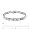 Thumbnail Image 3 of 1 CT. T.W. Diamond Collar Line Bracelet in Sterling Silver - 7.25"
