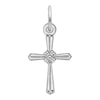 Thumbnail Image 0 of Rembrandt Charms® Floral Cross in Sterling Silver