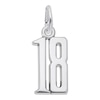 Thumbnail Image 1 of Rembrandt Charms® Number "18" in Sterling Silver