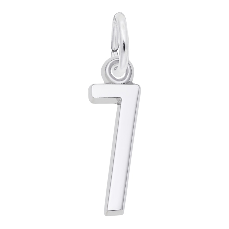 Main Image 1 of Rembrandt Charms® Number "7" in Sterling Silver