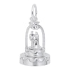 Thumbnail Image 1 of Rembrandt Charms® Wedding Cake Topper in Sterling Silver