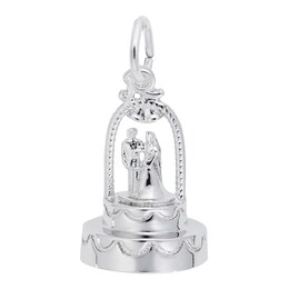 Rembrandt Charms® Wedding Cake Topper in Sterling Silver