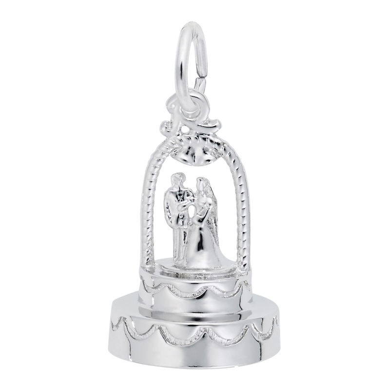 Rembrandt Charms® Wedding Cake Topper in Sterling Silver