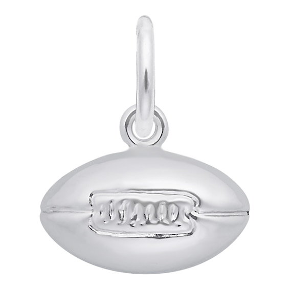Rembrandt Charms® Puffed Football in Sterling Silver