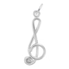 Thumbnail Image 1 of Rembrandt Charms® Abstract Treble Clef in Sterling Silver