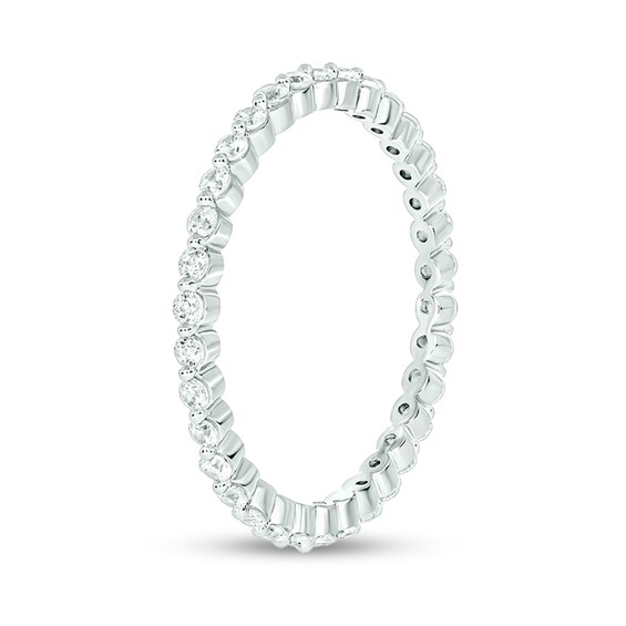 1/2 CT. T.w. Diamond Scallop Eternity Band in 10K White Gold
