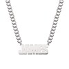 Thumbnail Image 0 of Men's Uppercase Bold Block Name Necklace in Sterling Silver (1 Line)