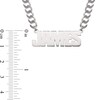 Thumbnail Image 2 of Men's Uppercase Bold Block Name Necklace in Sterling Silver (1 Line)