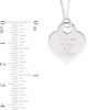 Thumbnail Image 4 of Mother's Engravable Birth Stats Heart Disc Pendant in Sterling Silver (1 Date and 1-4 Lines)