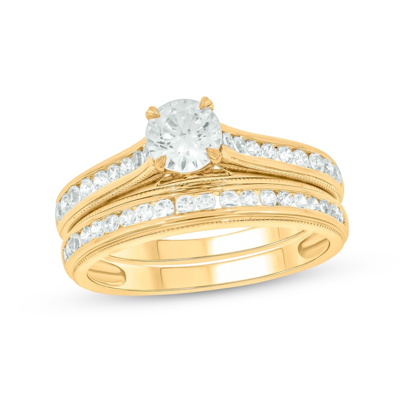 Main Image 1 of 1 CT. T.W. Diamond Vintage-Style Bridal Set in 14K Gold (I/I2)