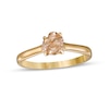 Thumbnail Image 0 of 1 CT. T.W. Rough-Cut Champagne and White Diamond Solitaire Engagement Ring in 14K Gold