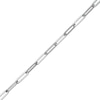 Thumbnail Image 1 of 4.5mm Alternating Multi-Finish Paper Clip Link Chain Bracelet in Sterling Silver - 8"