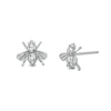 Thumbnail Image 0 of Multi-Finish Bee Stud Earrings in Sterling Silver
