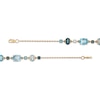 Thumbnail Image 3 of Multi-Shaped London, Swiss and Sky Blue Topaz Alternating Line Bracelet in 10K Gold - 7.25"