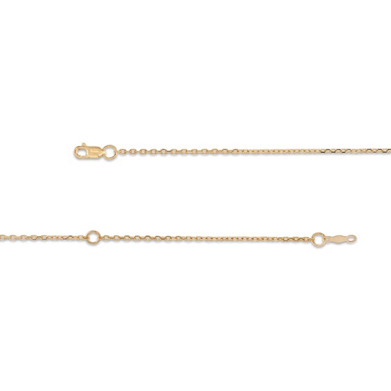 Pear-Shaped Rhodolite Garnet and 1/10 CT. T.w. Diamond Open Rhombus "Y" Necklace in 10K Gold