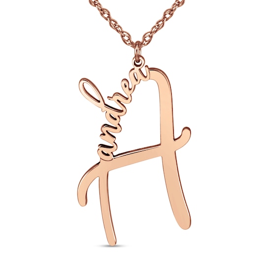 Initial and Name Pendant (1 Line)