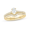 Thumbnail Image 1 of 1 CT. T.W. Oval Diamond Bridal Set in 14K Gold (I/I2)