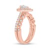 Thumbnail Image 2 of 1 CT. T.W. Pear-Shaped Diamond Double Frame Vintage-Style Bridal Set in 10K Rose Gold (I/I2)