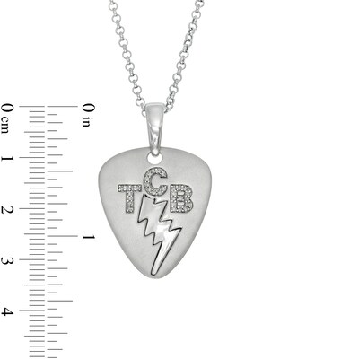 Stainless Steel Polished Black CZ Cubic Zirconia Guitar with Lobster Clasp Pendant Charm Stainless Steel Polished Black CZ Cubic Zirconia Guitar with Lobster Clasp Pendant Charm