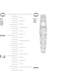 Thumbnail Image 3 of 1-1/2 CT. T.W. Diamond Graduated Hoop Earrings in 10K White Gold