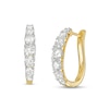 1-1/2 CT. T.W. Diamond Graduated Hoop Earrings in 10K Gold