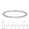 Thumbnail Image 4 of 5 CT. T.W. Diamond Alternating Line Bracelet in 10K White Gold