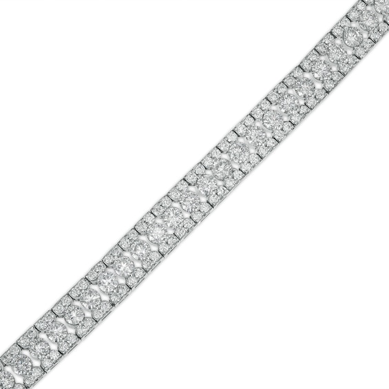 6 CT. T.w. Diamond Multi-Row Line Bracelet in 10K White Gold