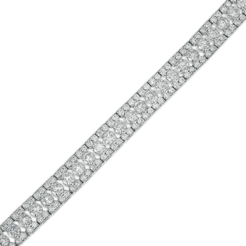 Main Image 1 of 6 CT. T.W. Diamond Multi-Row Line Bracelet in 10K White Gold