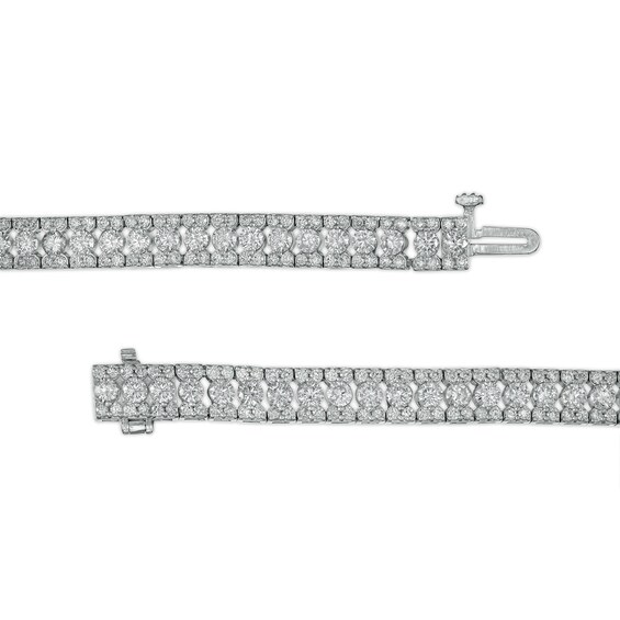 6 CT. T.w. Diamond Multi-Row Line Bracelet in 10K White Gold