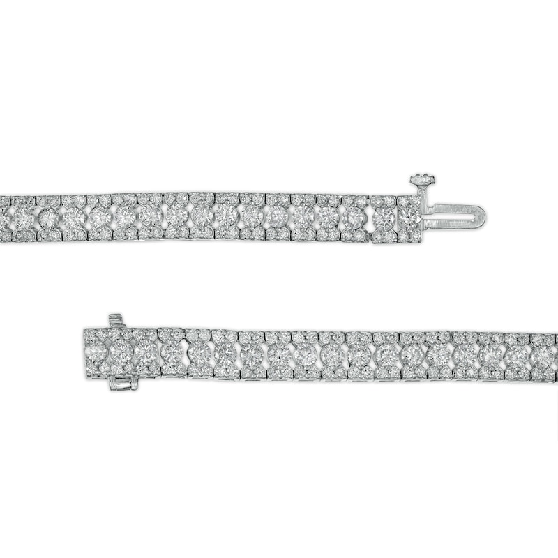 6 CT. T.W. Diamond Multi-Row Line Bracelet in 10K White Gold