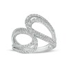 Thumbnail Image 1 of 3/4 CT. T.W. Diamond Double Loop Bypass Ring in 10K White Gold