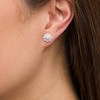 3/4 CT. T.W. Diamond Snowflake Stud Earrings in 10K White Gold