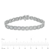 Thumbnail Image 4 of 10 CT. T.W. Composite Cushion-Shaped Diamond Line Bracelet in 10K White Gold