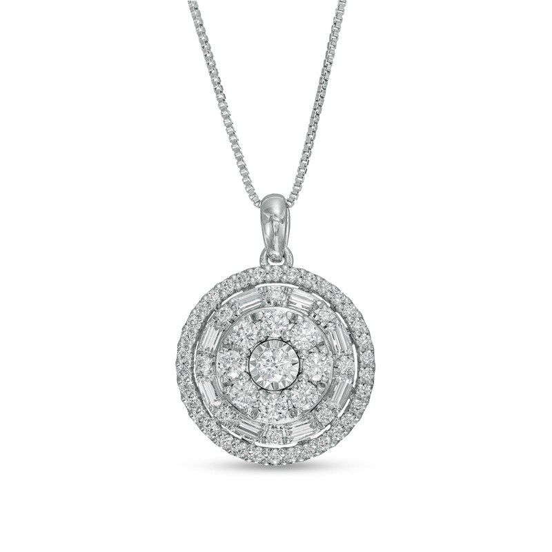 Main Image 1 of 1 CT. T.W. Composite Diamond Pendant in 10K White Gold