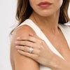 Thumbnail Image 2 of 1 CT. T.W. Pear-Shaped Diamond Double Frame Twist Shank Bridal Set in 14K Gold