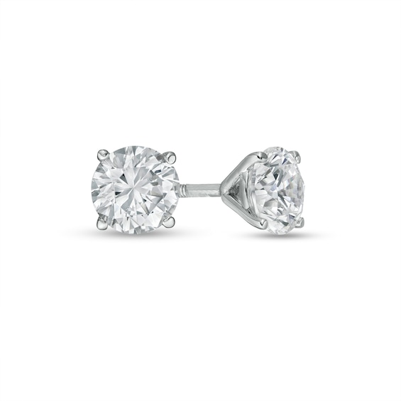 CT. T.w. Certified Lab-Grown Diamond Solitaire Stud Earrings in 14K White Gold (F/Si2