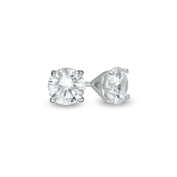 1-1/2 CT. T.w. Certified Lab-Grown Diamond Solitaire Stud Earrings in 14K White Gold (F/Si2)