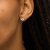 Thumbnail Image 2 of 1-1/2 CT. T.W. Certified Lab-Grown Diamond Solitaire Stud Earrings in 14K White Gold (F/SI2)