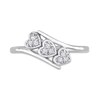 Thumbnail Image 4 of 1/10 CT. T.W. Composite Diamond Heart Trio Promise Ring in Sterling Silver