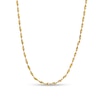 Thumbnail Image 1 of 0.8mm Diamond-Cut Twisted Link Chain Necklace in Hollow 14K Gold - 18"