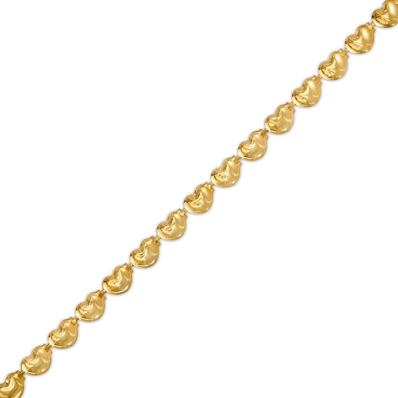 Main Image 1 of Mini Puff Hearts Stampato Bracelet in 10K Gold - 7.25"