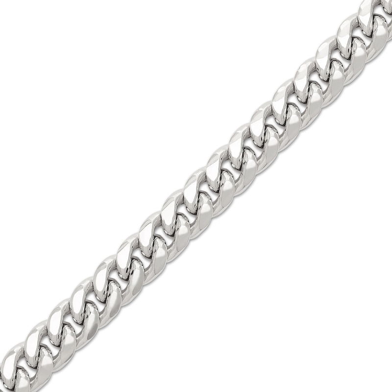 Zales Men's 7.6mm Curb Chain Necklace in Sterling Silver - 24