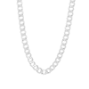 Thumbnail Image 0 of Men's 7.0mm Curb Chain Necklace in Hollow 14K White Gold - 22"