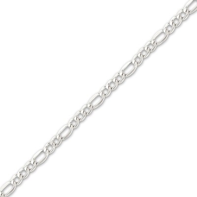 2.1mm 14k Gold Solid Figaro Chain Necklace with Lobster Clasp 